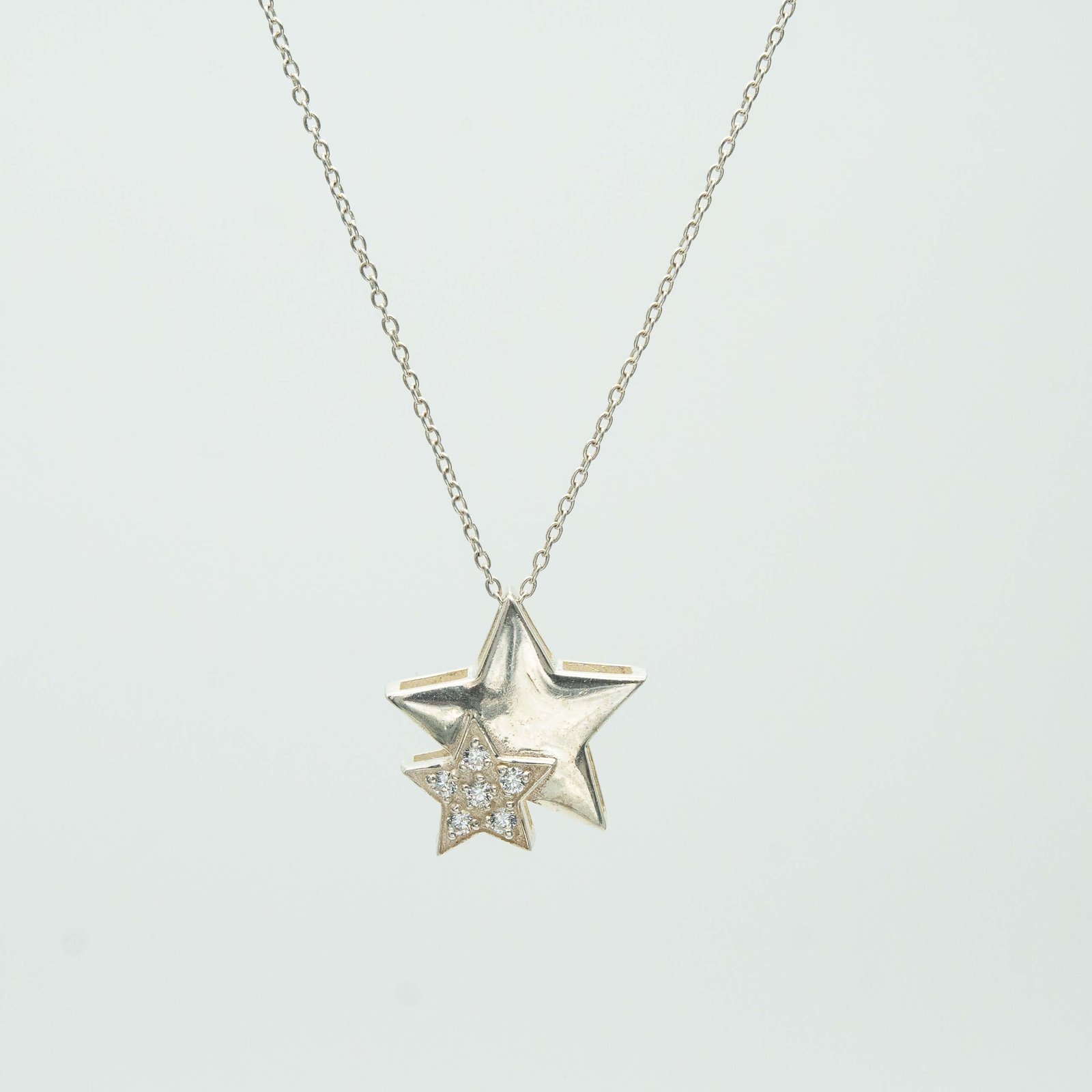 Sterling Silver Large Star Necklace | Pnut